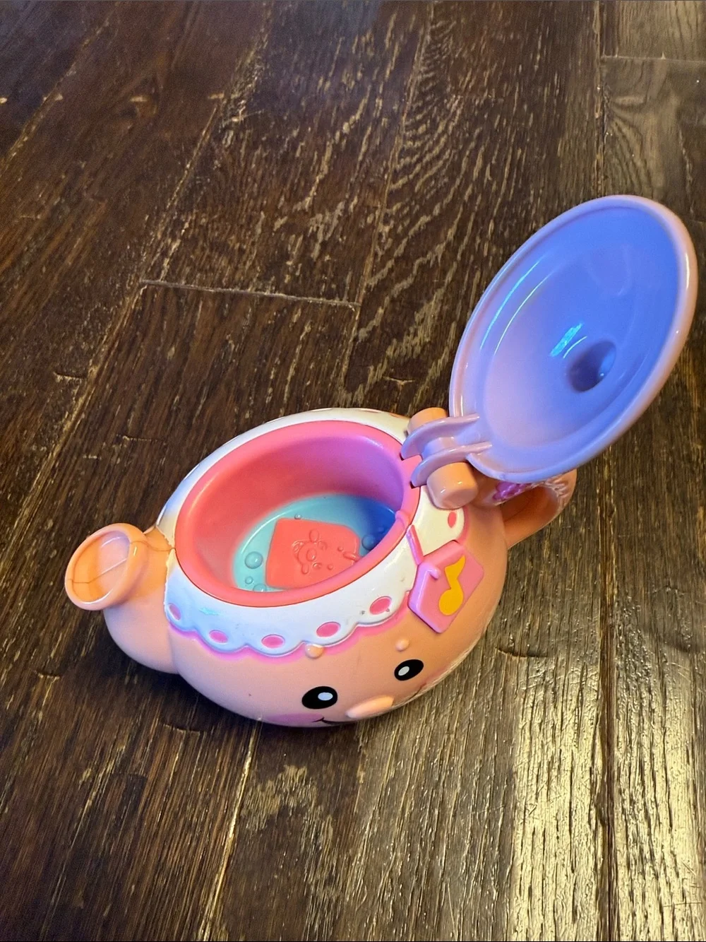 Fisher-Price Pink Smiling Tea Pot Musical Toy